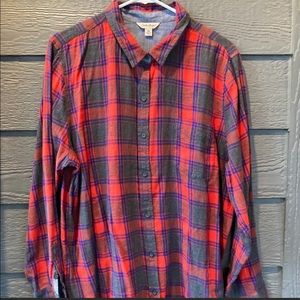 Lucky Red & Grey Flannel Shirt W-XL